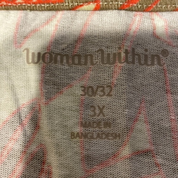 Q womens Woman Within casual sleeveless plus size top 3X - Picture 3 of 3